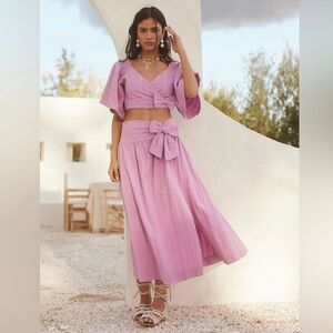 Free People Endless Summer Pretty In A Bow Two Piece Set